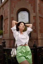 Eden Leather Shoulder Bag - Cream - Image 3