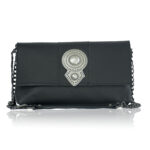 Aurora Leather Shoulder Bag - Black