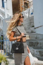 Chiara Leather Shoulder Bag - Black - Image 3