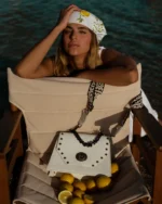 Chiara Leather Shoulder Bag - Cream - Image 3