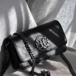 Siren Leather Shoulder Bag - Black