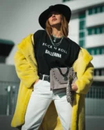 Chiara Leather Shoulder Bag - Grey Suede - Image 5