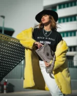 Chiara Leather Shoulder Bag - Grey Suede - Image 6