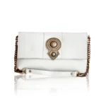 Aurora Leather Shoulder Bag - Cream