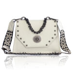 Chiara Leather Shoulder Bag - Cream