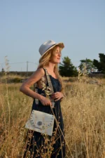 Chiara Leather Shoulder Bag - Cream - Image 6