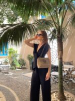 Amelie Leather Shoulder Bag - Mocca Suede - Image 2