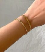 GOLD ROPE CHAIN BRACELET - Image 2