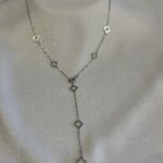 Steel necklace silver