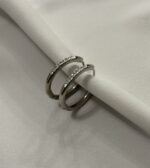 Swarovski Hoop Earrings Silver - Image 2