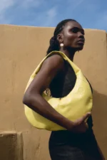 Ophelia Leather Shoulder Bag - Lime - Image 4