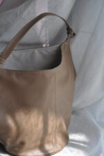 Helena Leather Shoulder Bag - Biscotti - Image 5