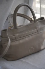 Emily 30 Canvas Handbag- Taupe - Image 3