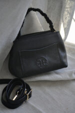 Emily 20 Leather Handbag- Black - Image 3
