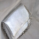 Anna Leather Shoulder Bag - Silver Metallic - Image 3