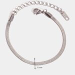 SNAKE CHAIN ANKLET SILVER