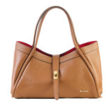 PIERRE CARDIN GENUINE LEATHER SHOULDER BAG - 1997 DOLLAR - TABAC