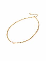 GOLDEN PEARL TOUCH NECKLECE - Image 2