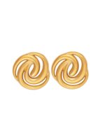 GOLDEN SWIRL STUDS