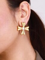 ZIRCON CROSS STUDS - Image 2