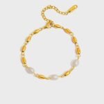 AURUM PEARL BEADED BRACELET