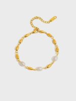 AURUM PEARL BEADED BRACELET